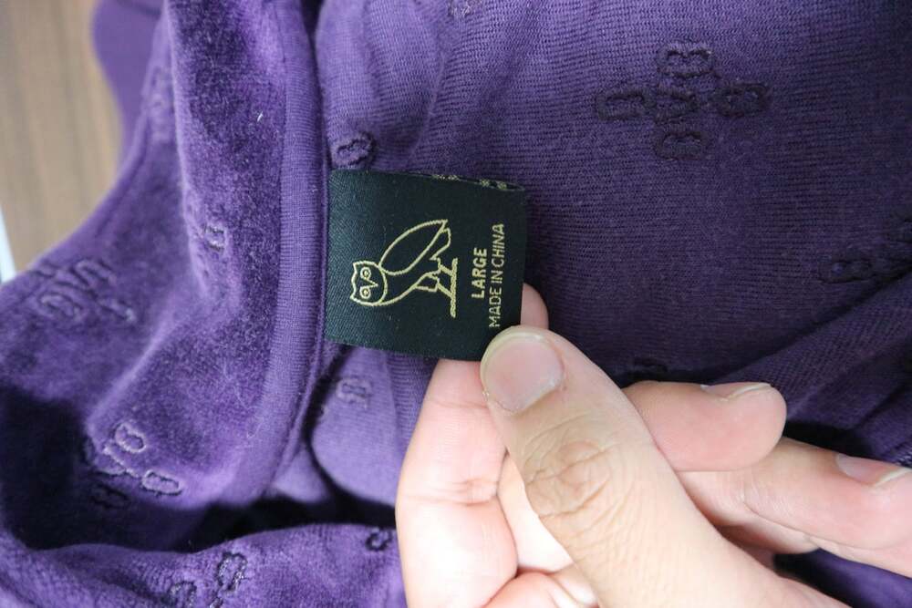 OVO Monogram Velour Track Jacket in Purple SS22 Mens Large - Picture 7 of 8